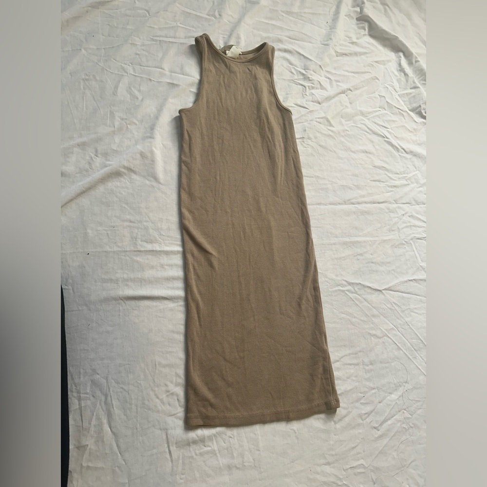 H&M Tan Midi Dress